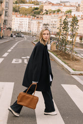 ASYMMETRIC WOOL COAT