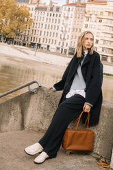 ASYMMETRIC WOOL COAT