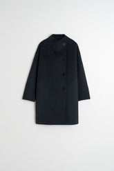 MANTEAU EN LAINE ASYMÉTRIQUE