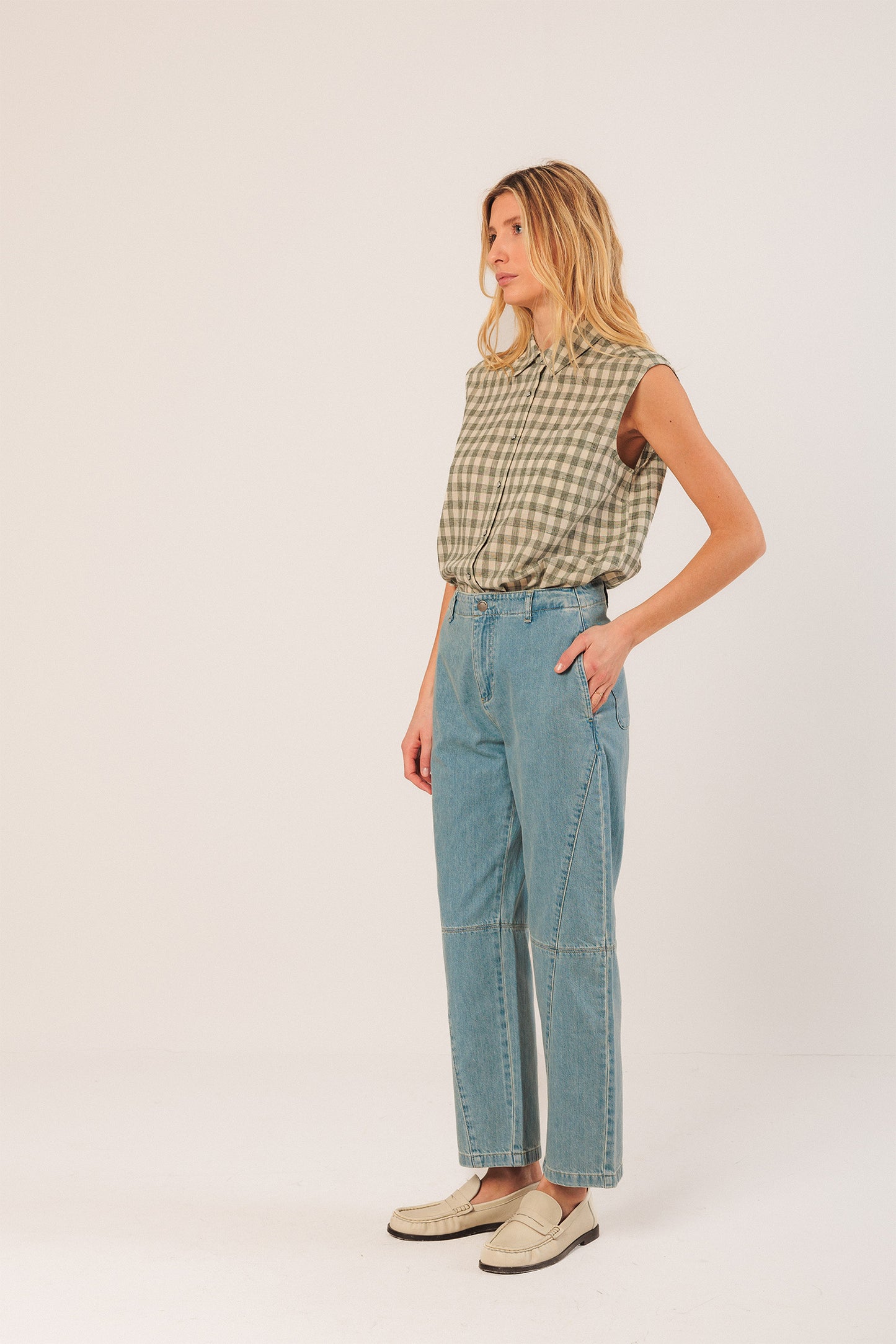 PANTALÓN CARROT DENIM