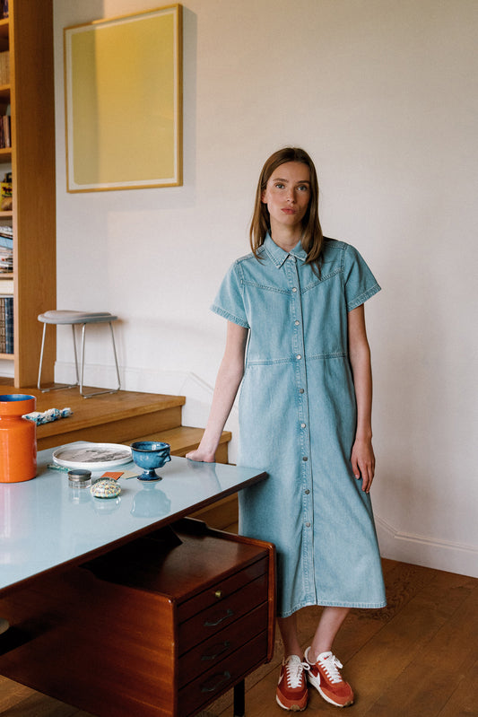 VESTIDO CAMISERO DENIM
