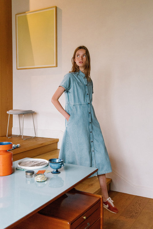 VESTIDO CAMISERO DENIM