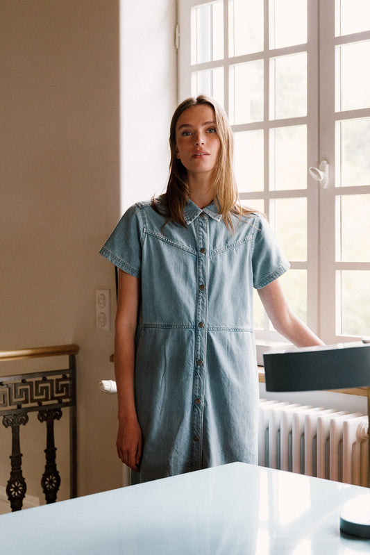 VESTIDO CAMISERO DENIM