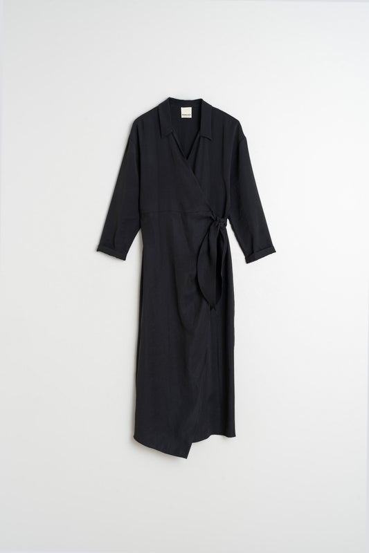 VESTIDO DRAPEADO ANUDADO