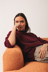 LOOSE-KNIT WOOL SWEATER