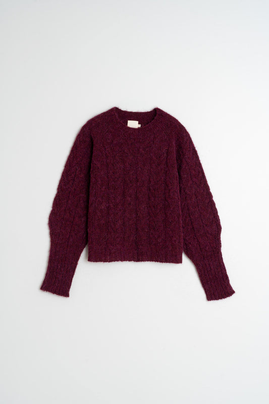 CABLE-KNIT CROP SWEATER 1