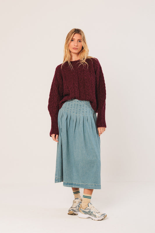 CABLE-KNIT CROP SWEATER 4