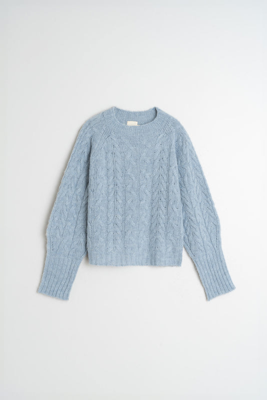 [CL] CABLE-KNIT CROP SWEATER 7