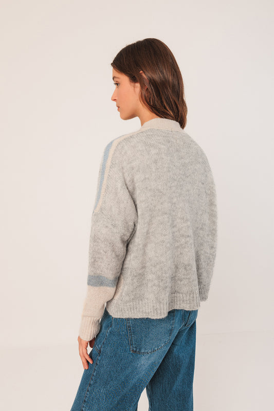 CHAQUETA  ALPACA INTARSIA