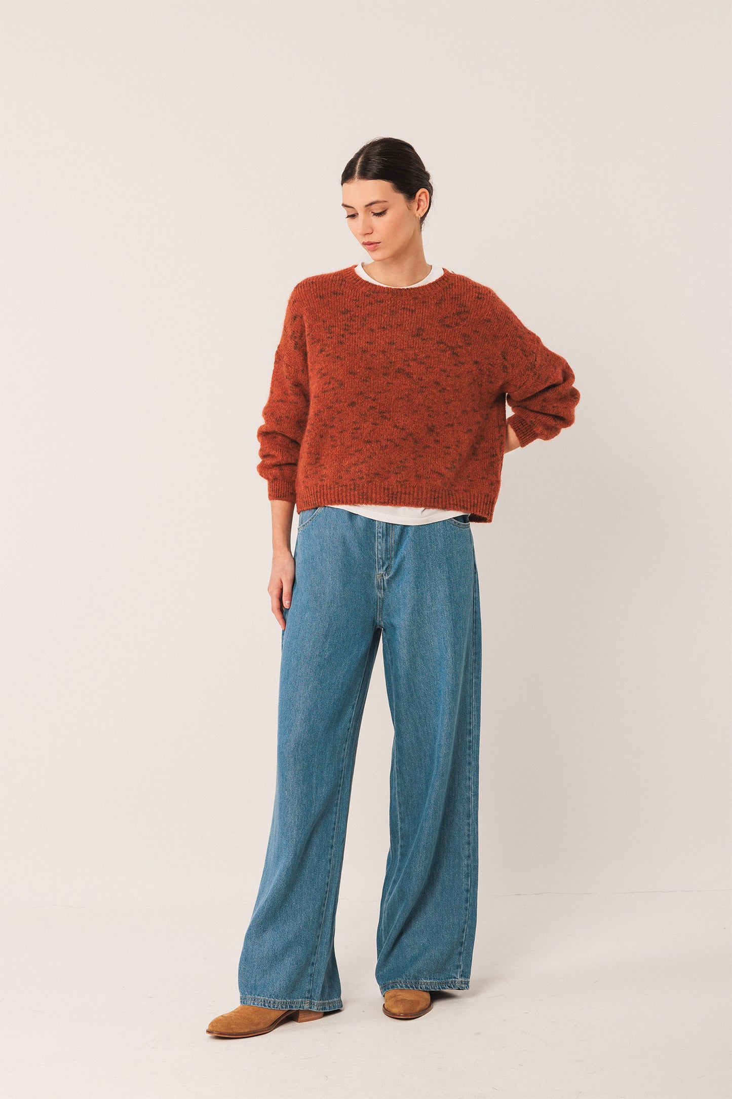 MOHAIR CROP SWEATER