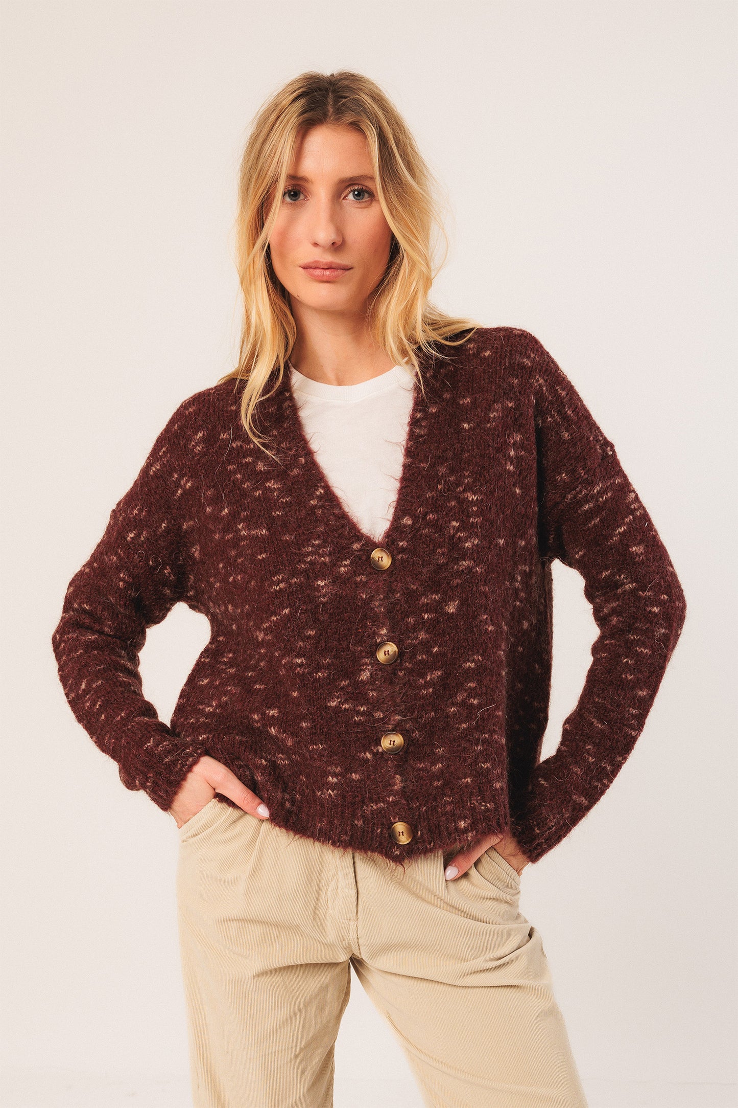 BUTTONED CARDIGAN JACKET