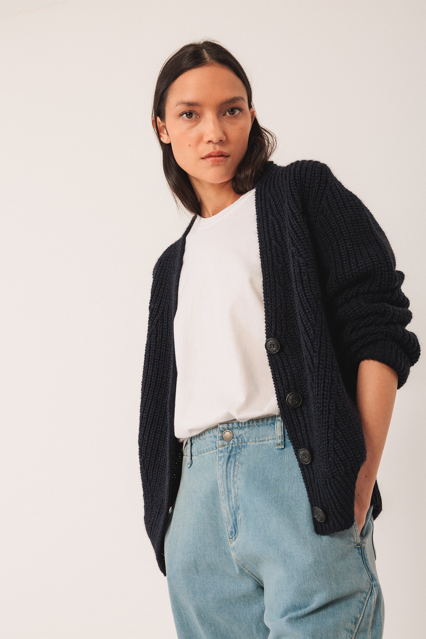 CHAQUETA PUNTO ABOTONADA