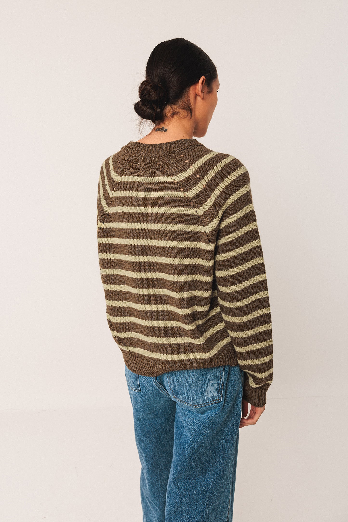 BICOLOR STRIPED SWEATER