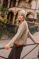 BICOLOR KNITTED SWEATER