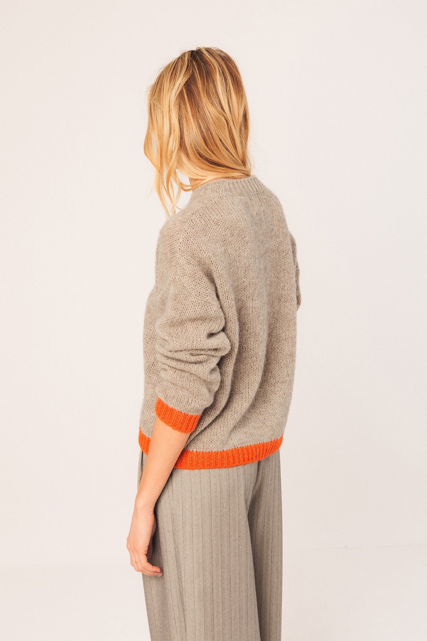 PULL EN MAILLE BICOLORE