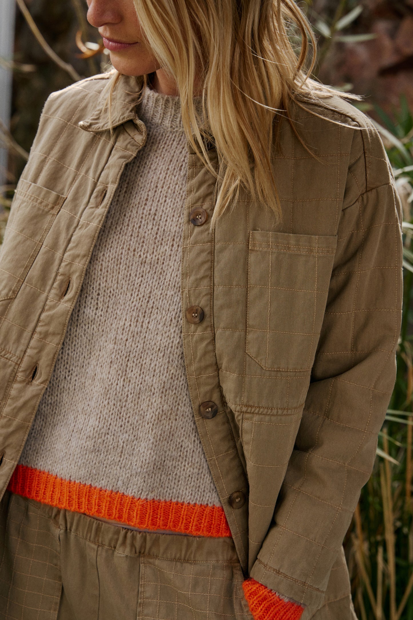 PULL EN MAILLE BICOLORE