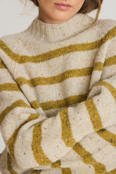 STRIPED CONTRAST SWEATER