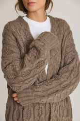 CABLE KNIT CARDIGAN