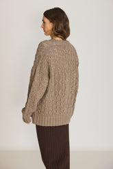 CABLE KNIT CARDIGAN