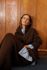 RIBBED KNIT CARDIGAN