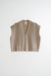 ZIP-UP KNIT VEST