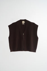 ZIP-UP KNIT VEST
