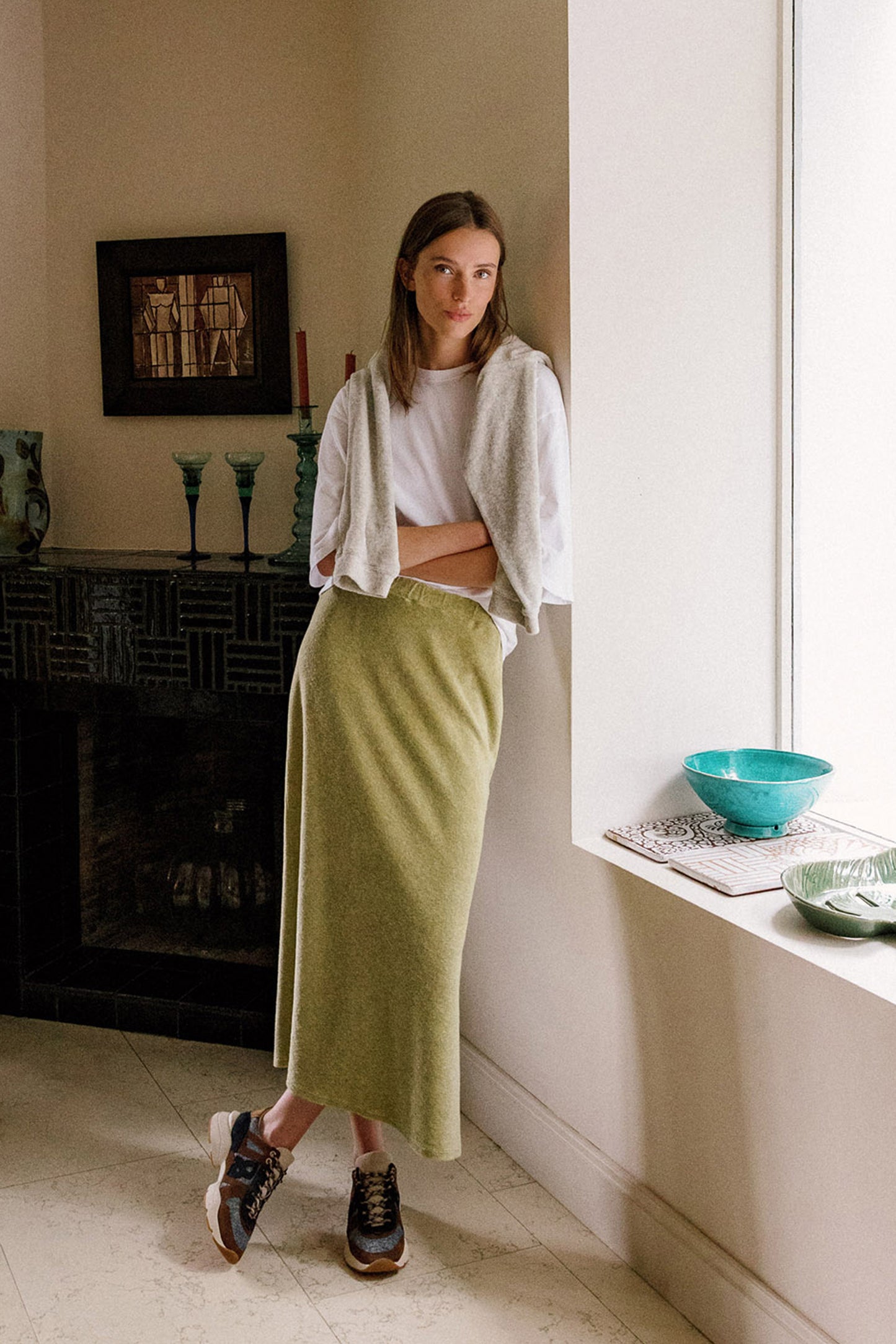 [CL] LONG TERRY SKIRT