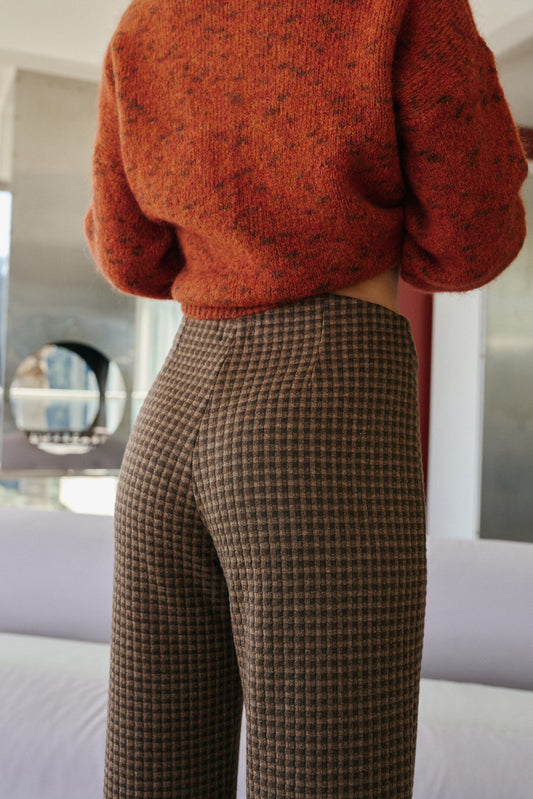 [CL] DOUBLE JACQUARD KNITTED PANTS 7