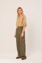 DOUBLE JACQUARD KNITTED PANTS
