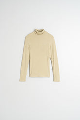 FITTED RIBBED T-SHIRT