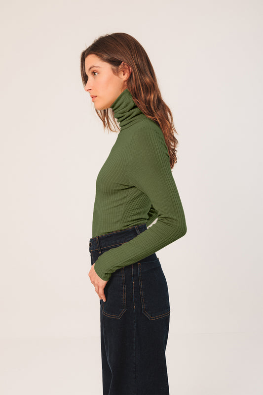 FITTED RIBBED T-SHIRT 1