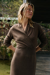 VESTIDO LARGO CON CASHMERE