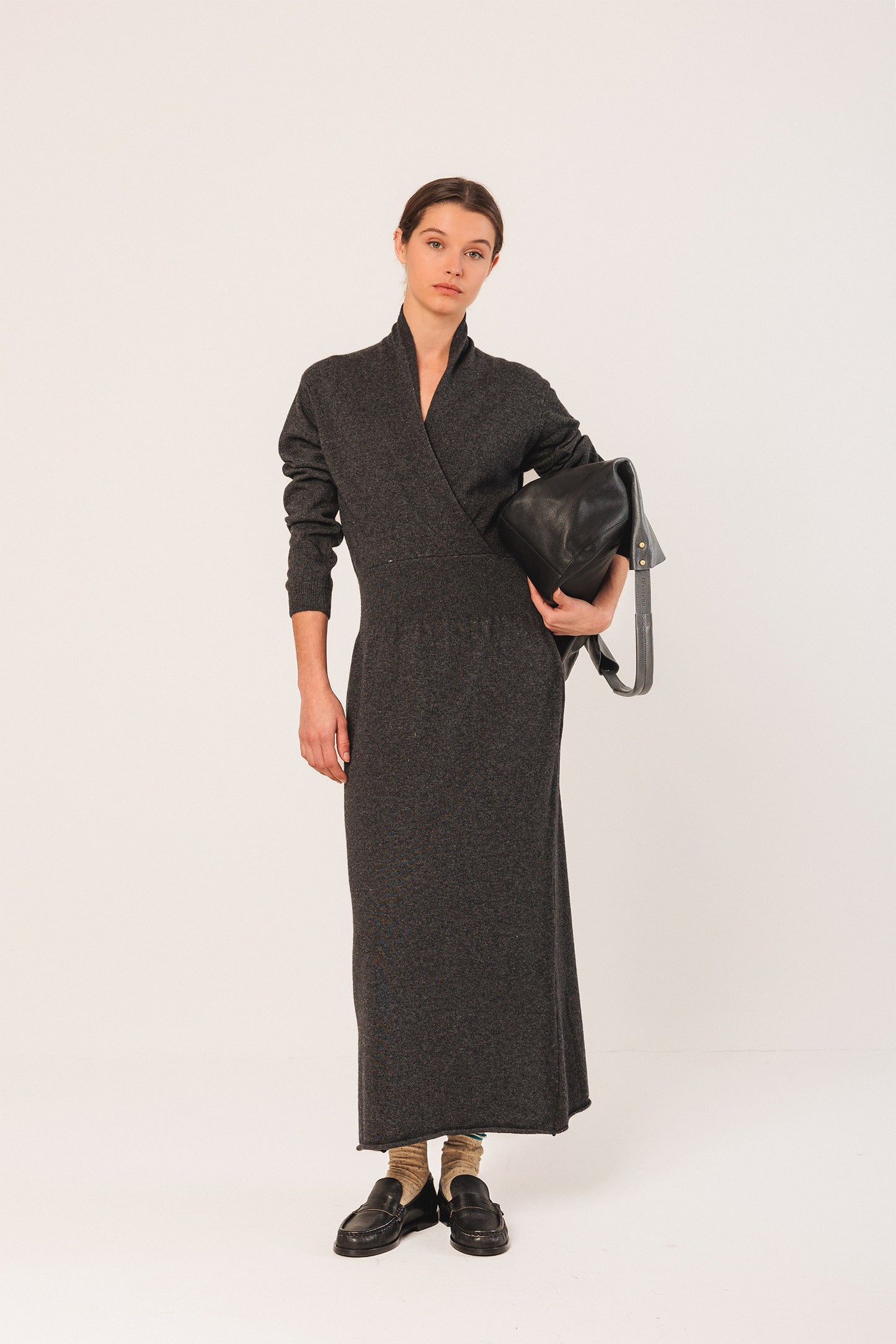 VESTIDO LARGO CON CASHMERE