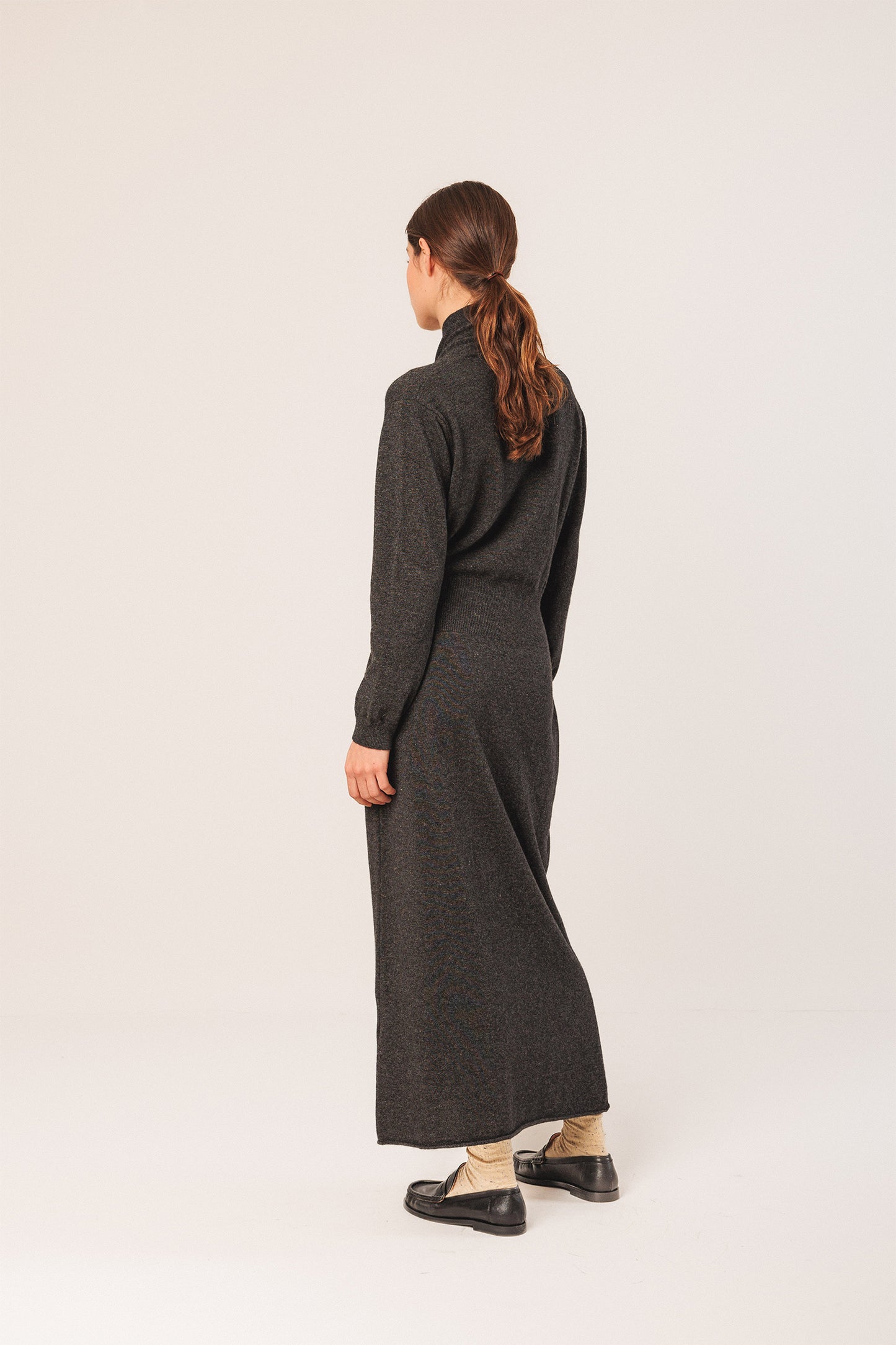 VESTIDO LARGO CON CASHMERE