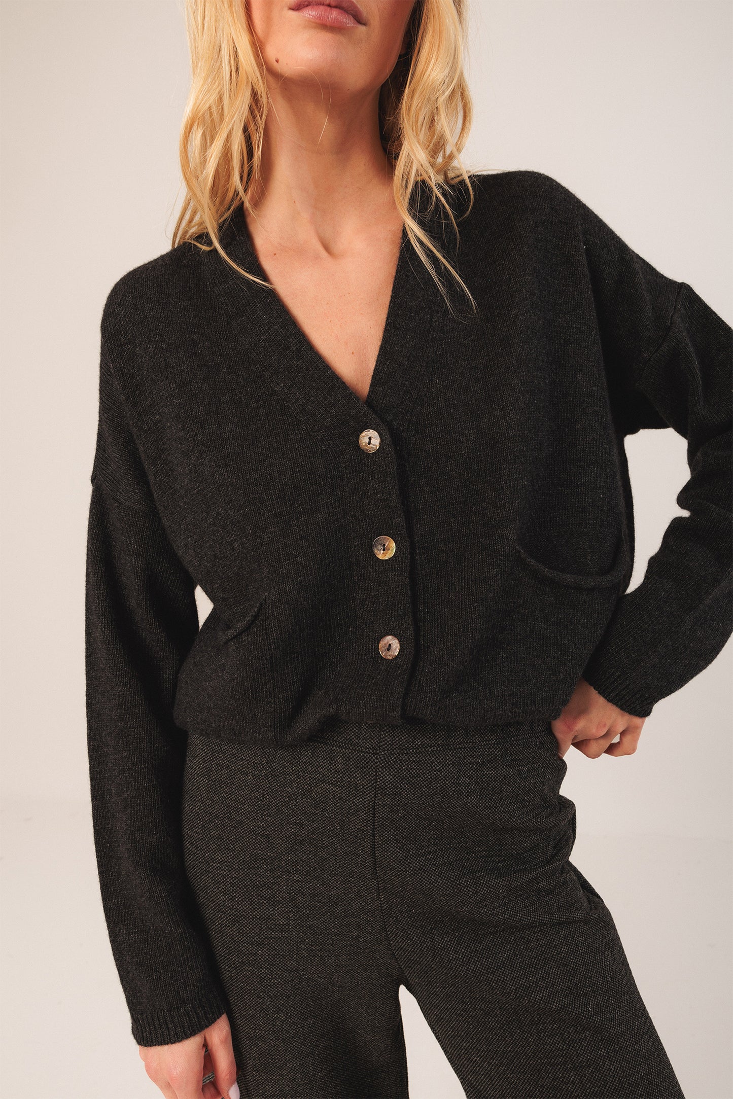 CHAQUETA CON CASHMERE