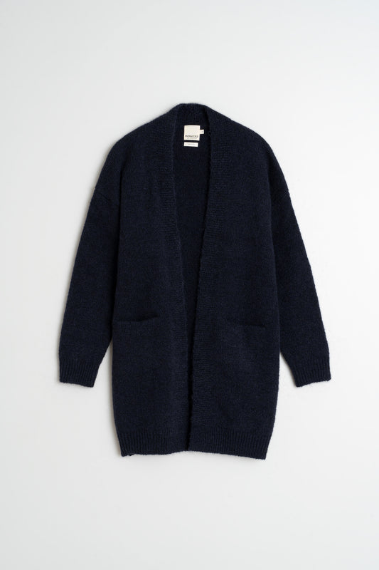 VESTE LONGUE EN MOHAIR