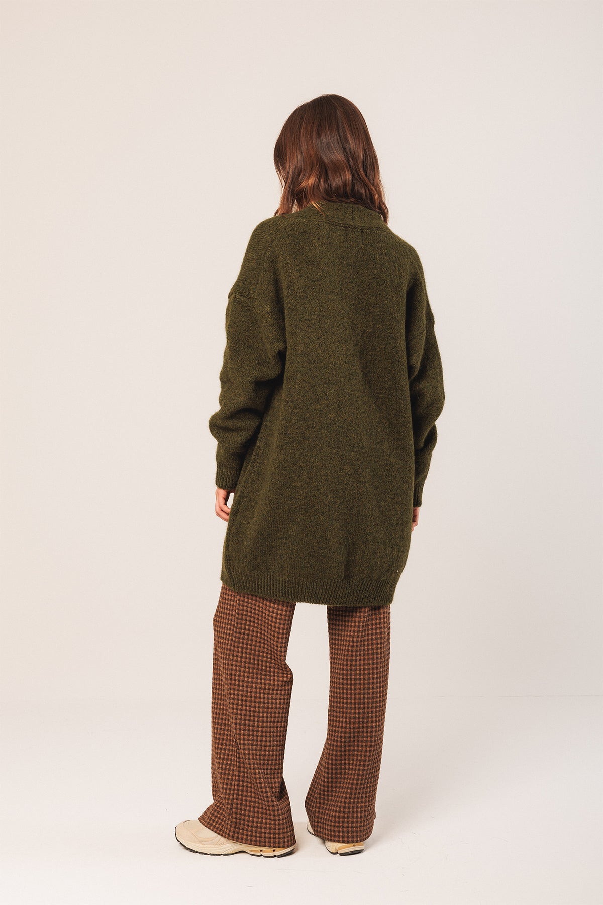CHAQUETA LARGA CON MOHAIR