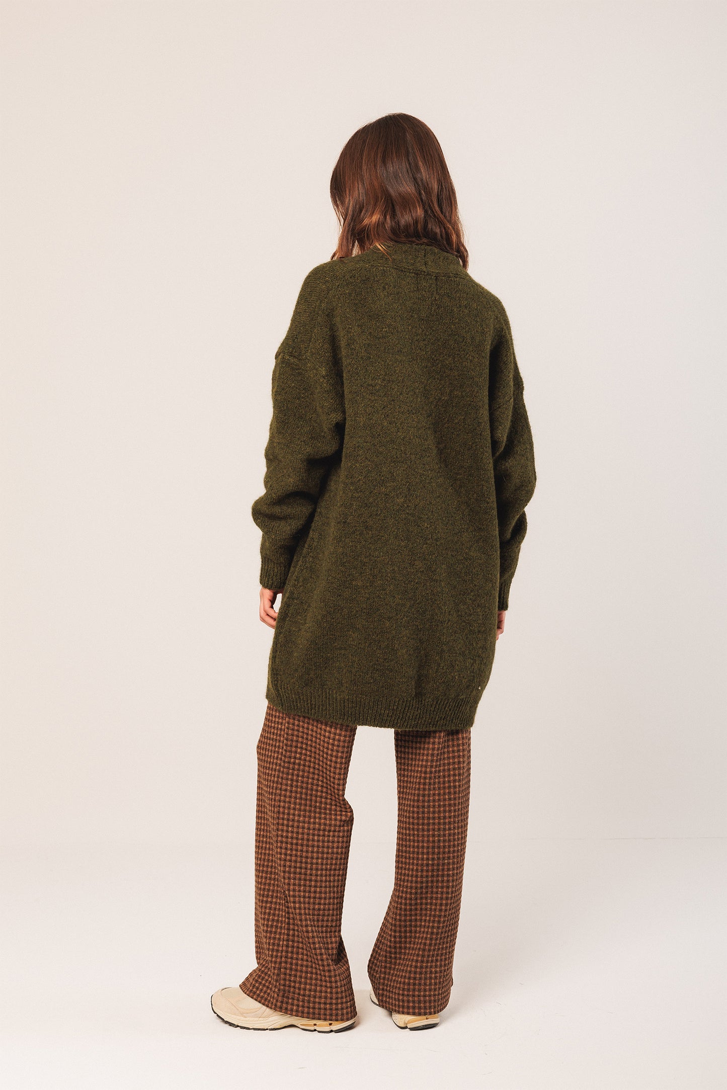 CHAQUETA LARGA CON MOHAIR