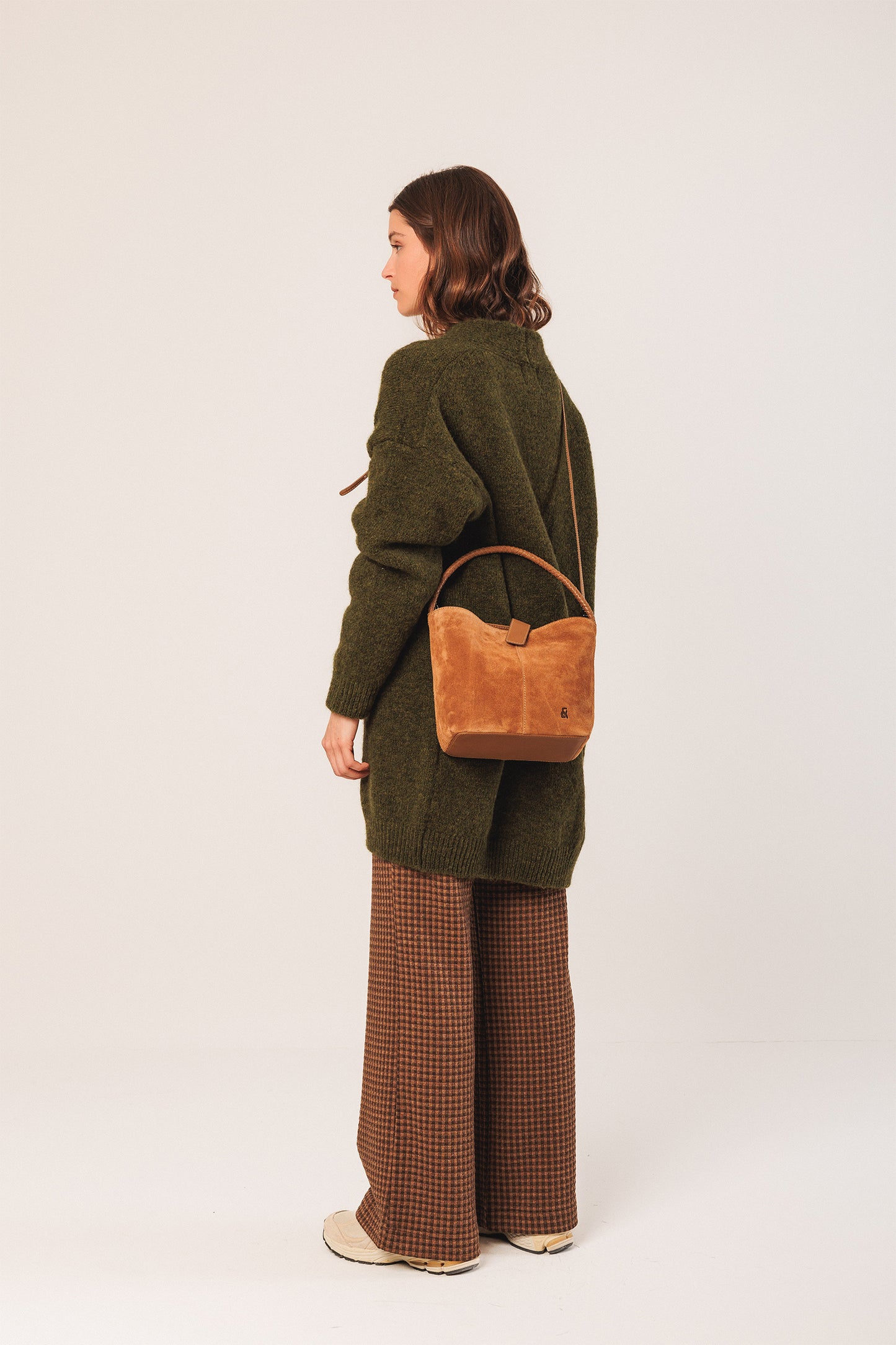 CHAQUETA LARGA CON MOHAIR