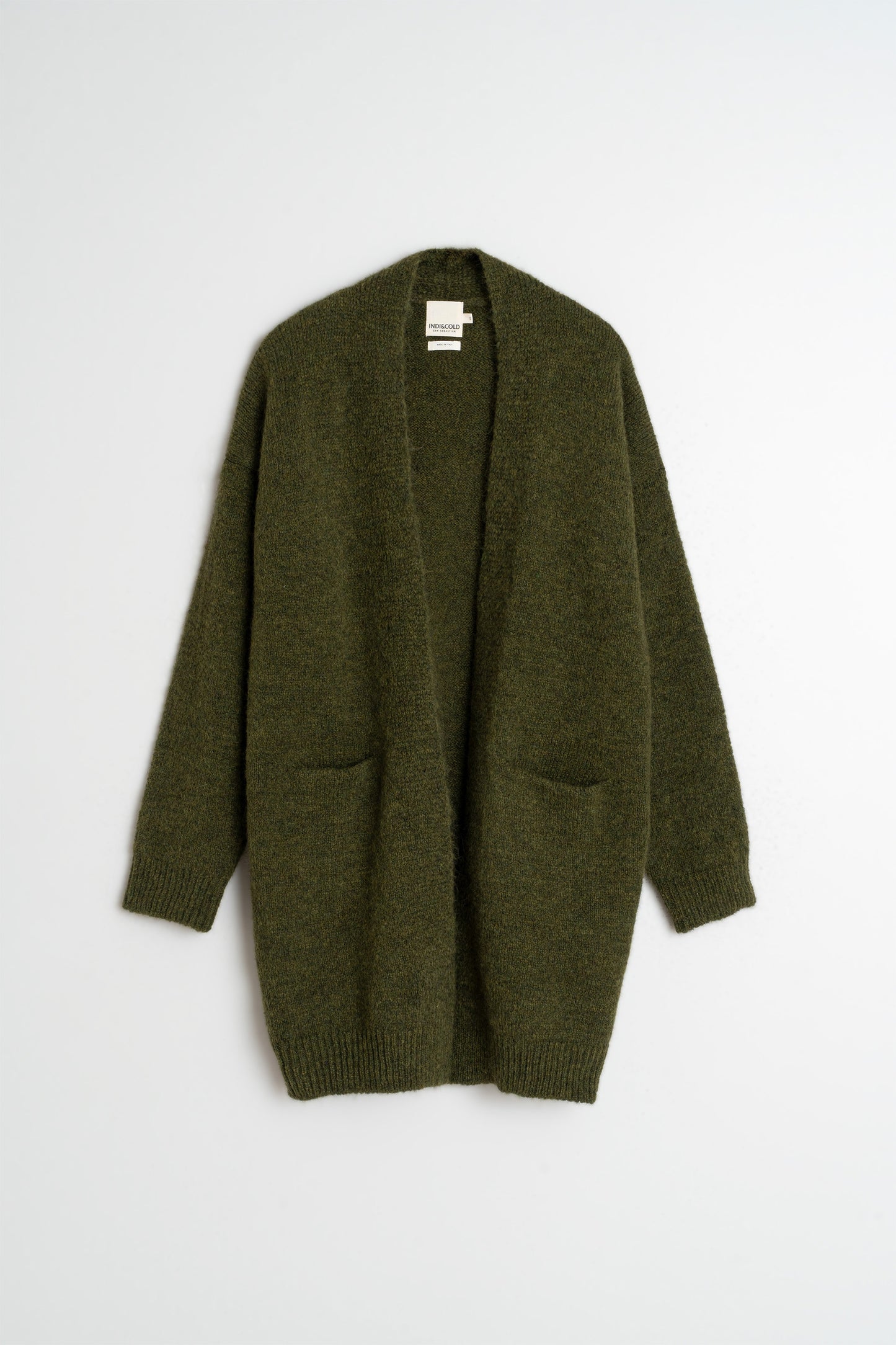 CHAQUETA LARGA CON MOHAIR