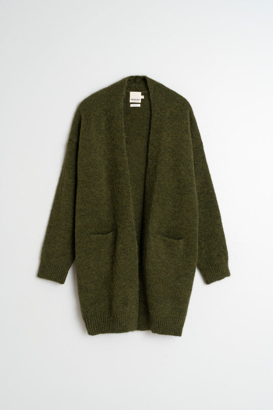VESTE LONGUE EN MOHAIR
