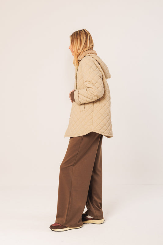 MANTEAU MATELASSÉ À CAPUCHE