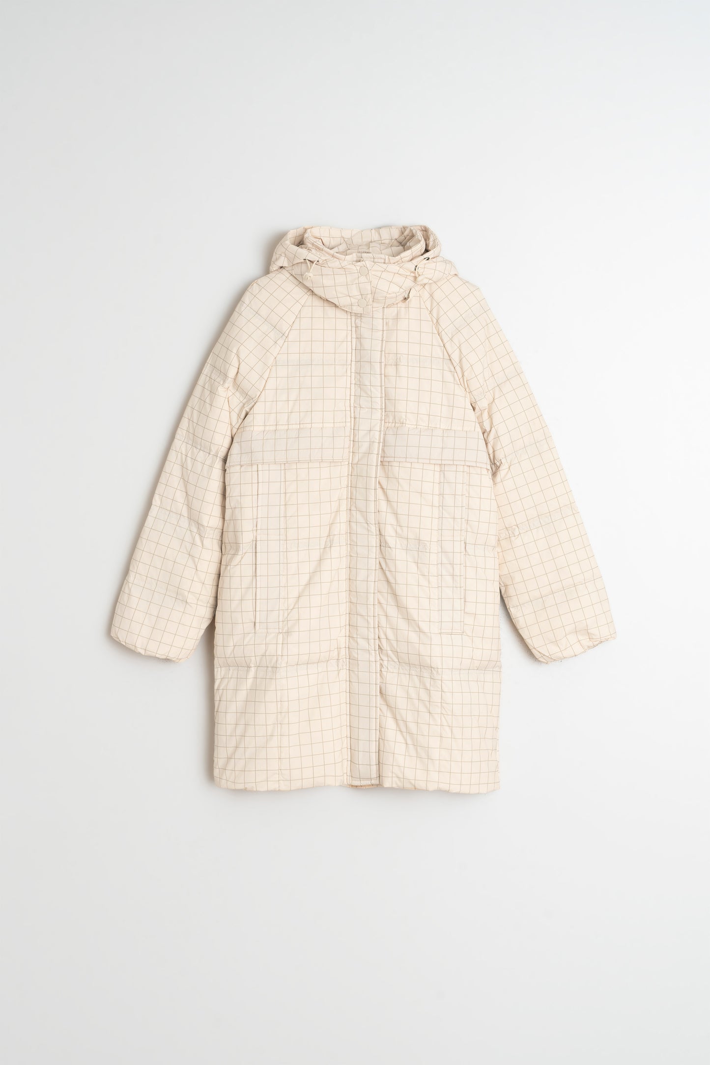 MANTEAU 3/4 À CARREAUX