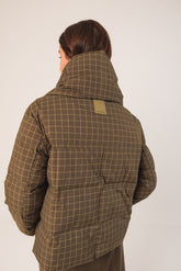 MANTEAU DUVET COURT À CARREAUX