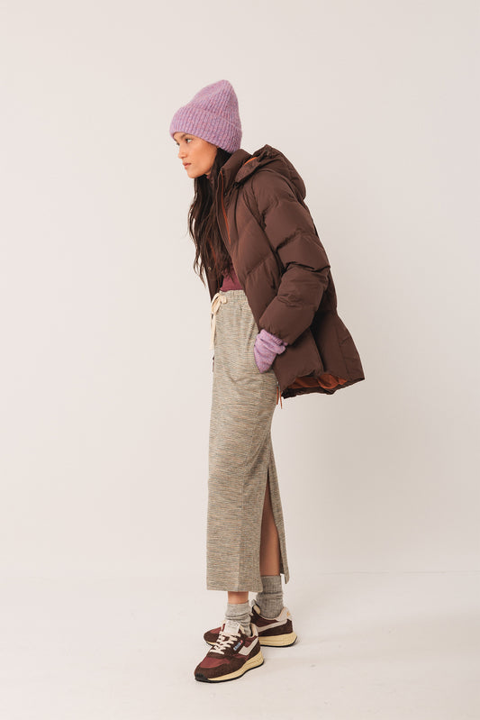 PLAIN QUILTED COAT 2