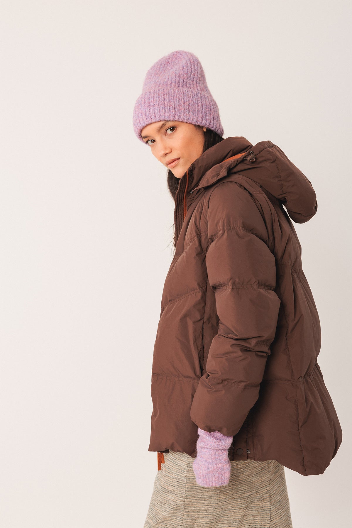 3/4 DOWN PADDED JACKET