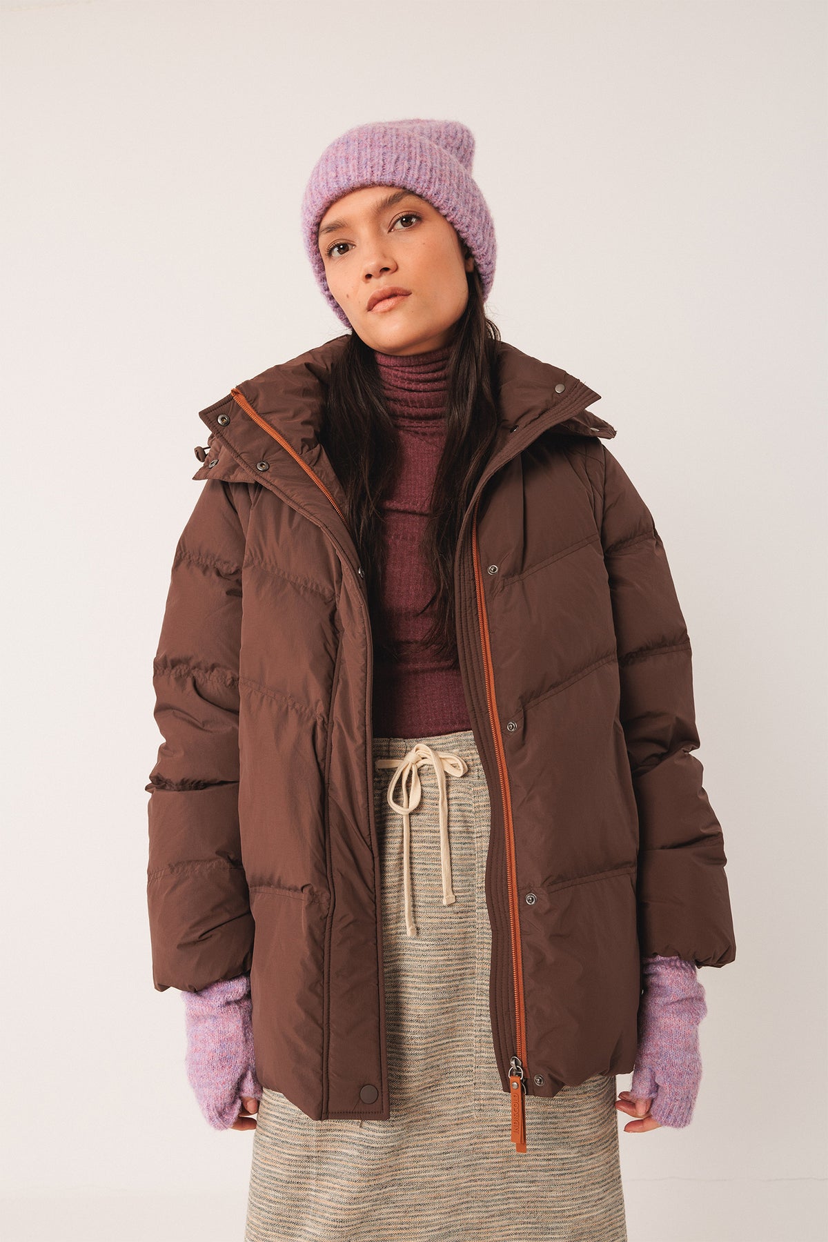 3/4 DOWN PADDED JACKET