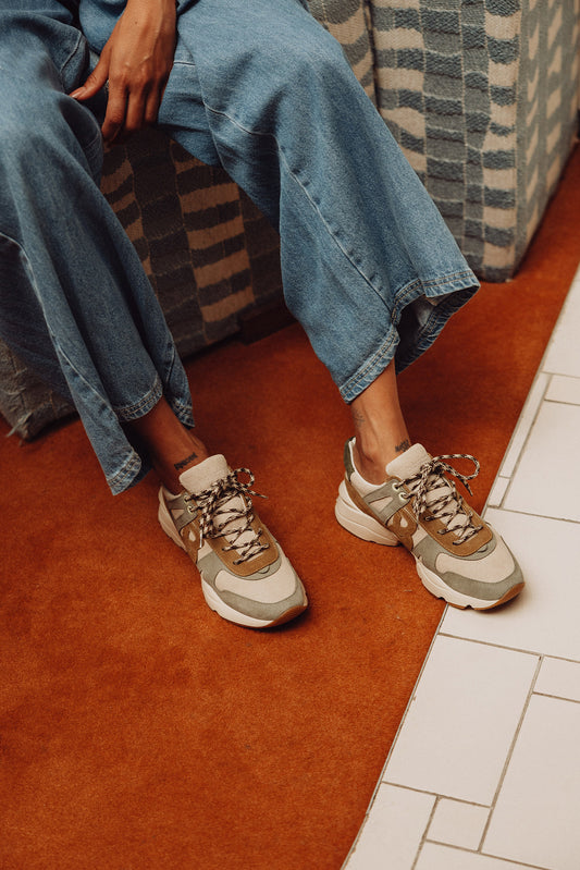 LEATHER & WOOL SNEAKERS