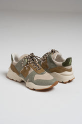 BASKET MULTICOLORE EN CUIR