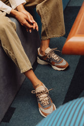 LEATHER & WOOL SNEAKERS